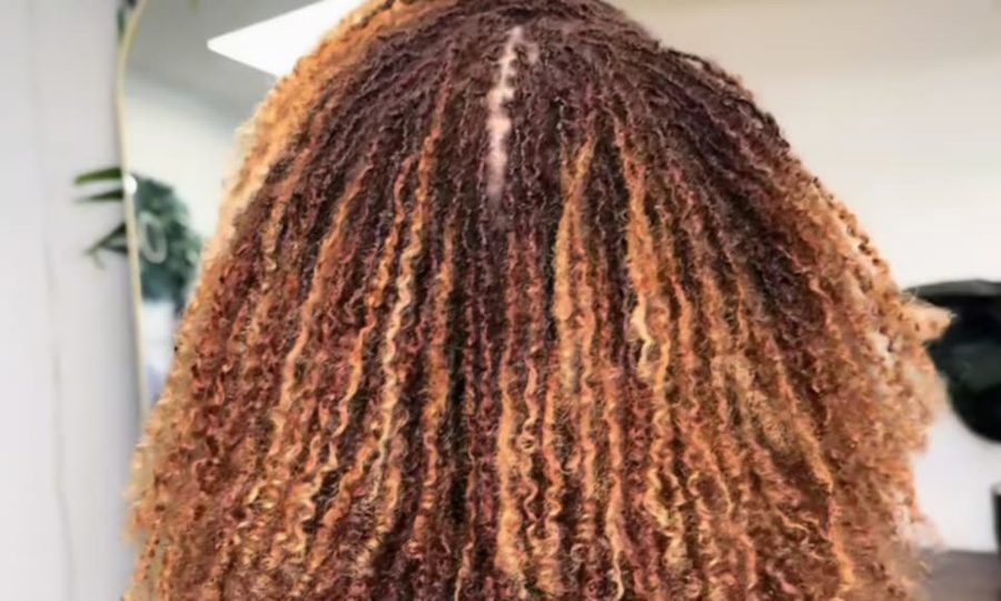Locs colorées chez KDE beauté